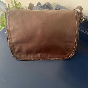 Vintage Americana by Sharif Brown Leather Crossbody bag